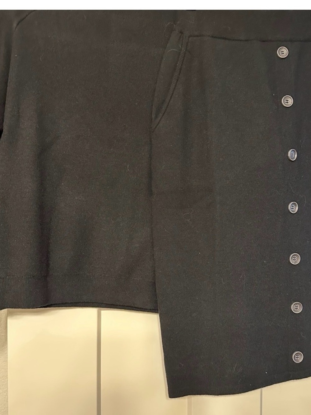 Zyia Active Black Skirt with Faux Button Front and Matching Black Long-Sl Top